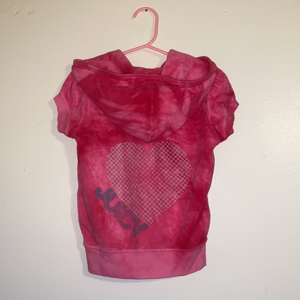 Juicy Couture pink girls zip up size 6